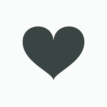 Heart icon vector isolated. love, like, valentine day, romantic symbol.	