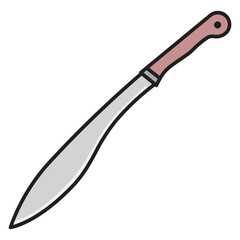 Illustration of Machete design icon
