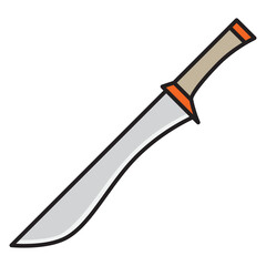 Illustration of  Persian Sword design icon