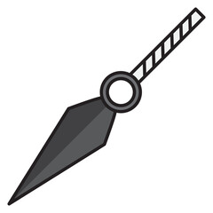 Illustration of Kunai design icon
