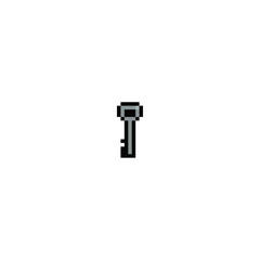 Pixel key for games and web sites. Pixel art. 8 bit