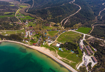aerial view of the city