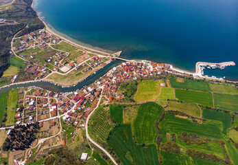 aerial view of the city