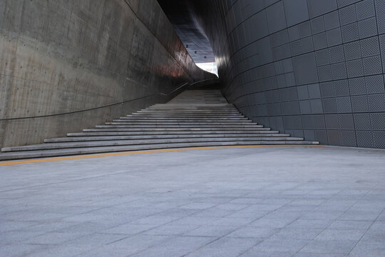 Concrete stairway