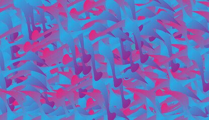 Fototapeta na wymiar Abstract background with blue and pink gradient colors. Vector illustration