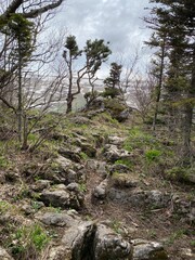 Beautiful landscape of adygea. Amazing view from the top of the hill