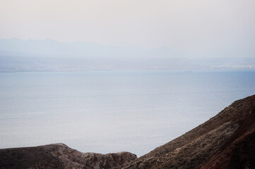 Coast of the Red Sea Gulf of Eilat in Israel