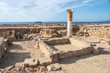 Paphos, Cyprus, beautiful views of Cyprus, Mediterranean Sea, aerial view