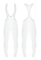 White male bodysuit. vector illustration