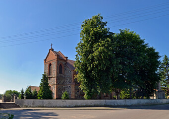 Built in 1878 in the neo-Gothic style, the religious complex consists of a belfry and the Catholic...