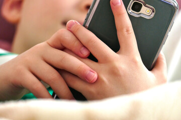 Dealing with a smartphone is an extremely harmful habit for children.
