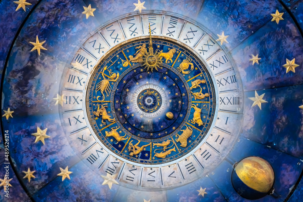 Wall mural droste effect background. abstract design for concepts related to astrology and fantasy.
