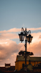 Obraz premium sunset in the city