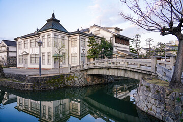 春の朝、静かな倉敷美観地区の街並み（岡山県倉敷市） 