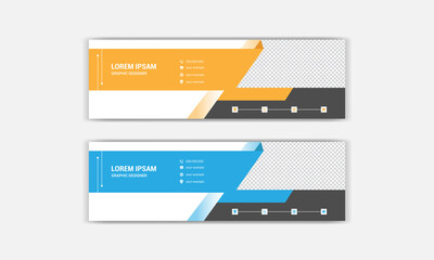 Professional email signature design. Email signature template design. Corporate mail business email signature banner