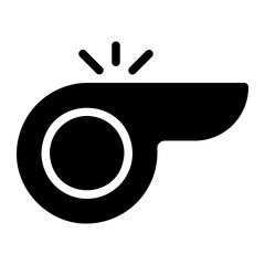 whistle glyph icon