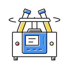 laboratory centrifuge color icon vector isolated illustration - obrazy, fototapety, plakaty
