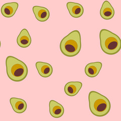 Avocado Cinco de Mayo Seamless Pattern