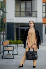 Obraz premium Portrait of cute business woman professional possibly accountant architect businesswoman lawyer attorney