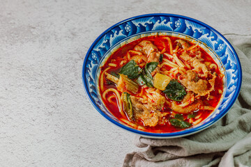 Malatang, chinese spicy numbing hot soup
