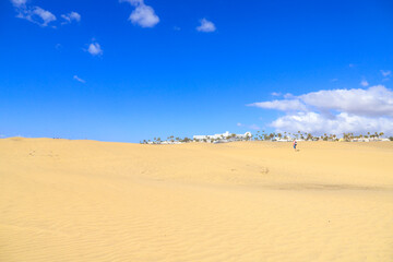 Fototapeta na wymiar Maspalomas Dunes, Gran Canaria, Spain 