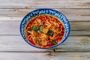 Malatang, chinese spicy numbing hot soup