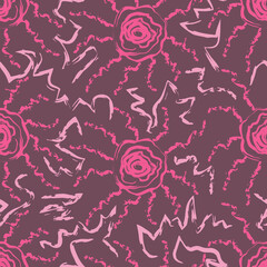 geometric floral abstract  doodles 