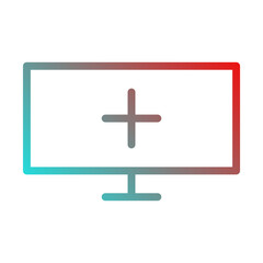 Obraz premium television icon