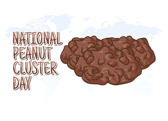 vector graphic of national peanut cluster day good for national peanut cluster day celebration. flat design. flyer design.flat illustration. - Powered by Adobe