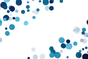 背景素材_色鉛筆_青