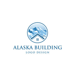 ALASKA BUILDING LOGO DESIGN VECTOR