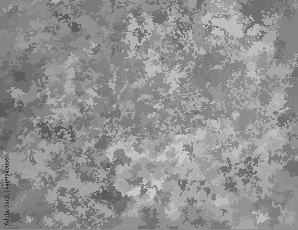 Poster gray texture in grunge style with small abstract shapes. vector