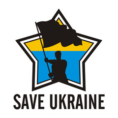 save ukraine vector illustration - peace world dont war