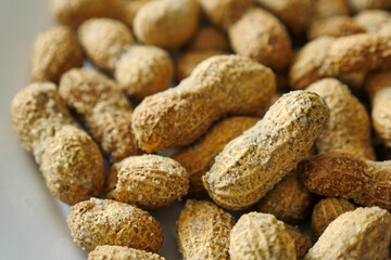 close-up shelled peanuts,shelled and salted peanuts,roasted peanuts,