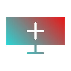 Obraz premium television icon