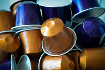 view of some coffee capsules