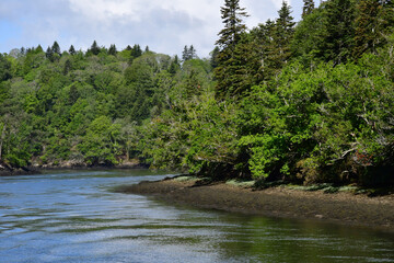 Brittany; France - may 16 2021 : a beautiful cruise between Benodet and Quimper