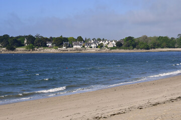 Combrit Sainte Marine, France - may 16 2021 : city view from Benodet