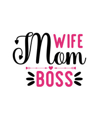 Fototapeta premium Mothers Day SVG Bundle, mom life svg, Mother's Day, mama svg, Mommy and Me svg, mum svg, Silhouette, Cut Files for Cricut