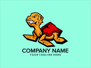 unique turtle logo that looks very old