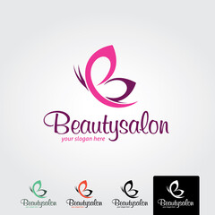 Beauty salon logo template - vector