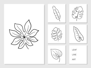 Leaf line art Hand drawn. Illustration about Leaf line art.