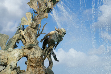 Statue of Sea Diver, Cozumel, Mexico