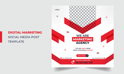 Digital marketing social media post or corporate business banner design