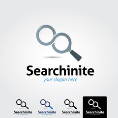 Search logo template - vector