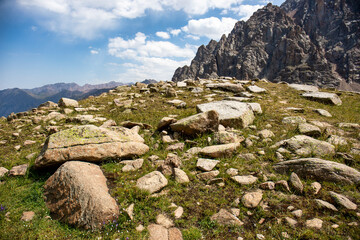 rocks in the mountains