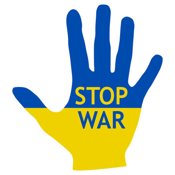 Ukraine Hand Stop Krieg
