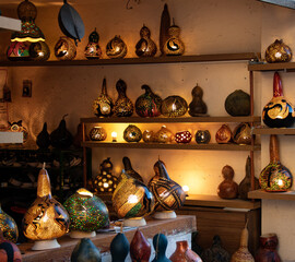 Traditional lamps at the shop