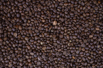 Roasted coffee beans background