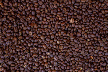 Roasted coffee beans background